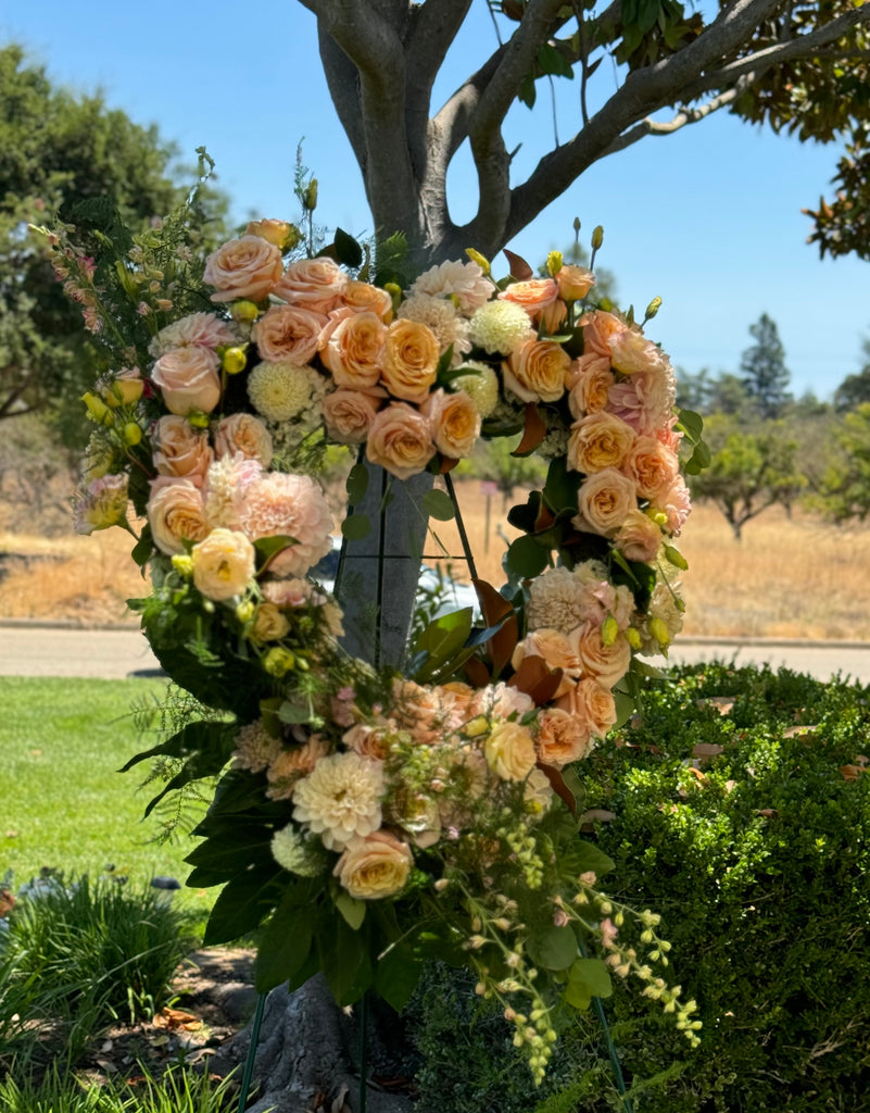 Sunkissed Open Heart Floral Design